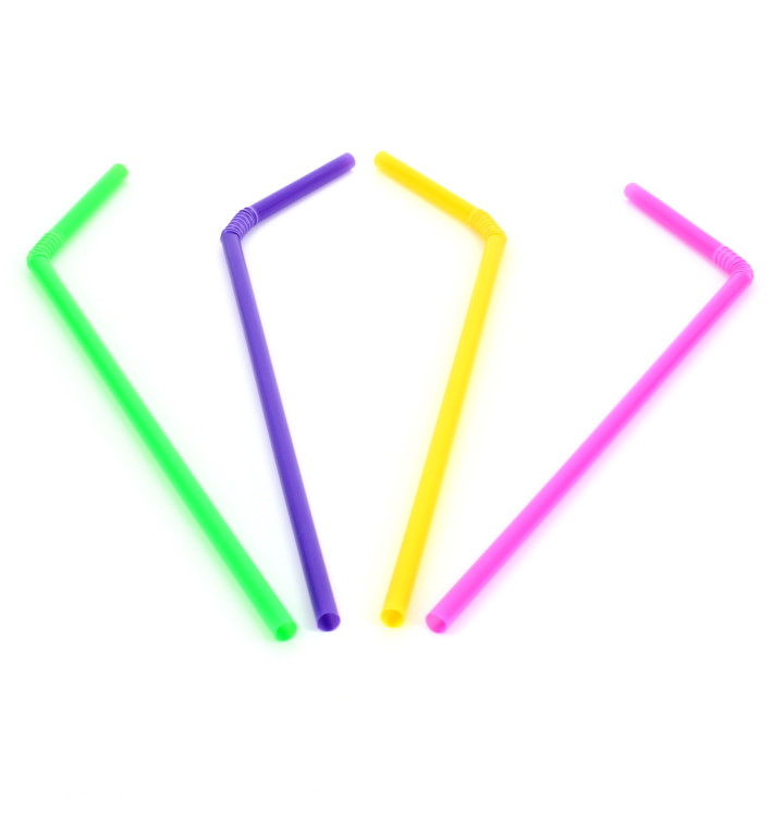 Plastic Straw Flexible PS Ø0,5cm 21cm Plastic Straw Flexible PS Ø0,5cm 21cm