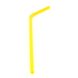Plastic Straw Flexible PS Ø0,5cm 21cm (100 Units) 