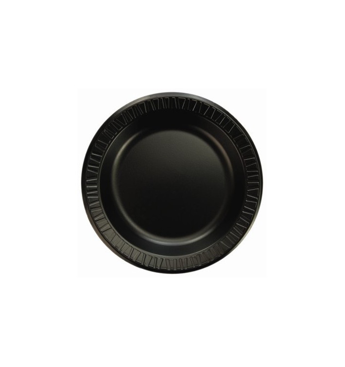 Foam Plate "Quiet Classic" Laminated Black 15 cm Foam Plate "Quiet Classic" Laminated Black 15 cm