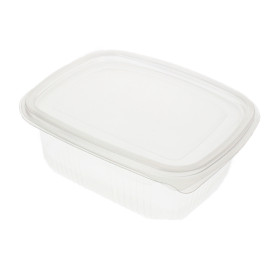 Plastic Hinged Deli Container Microwavable PP 500ml (50 Units) 