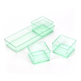 Tasting Plastic Bowl PS Water Green 4,2x4,2cm (24 Units) 