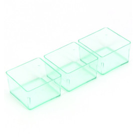 Tasting Plastic Bowl PS Water Green 4,2x4,2cm (24 Units) 