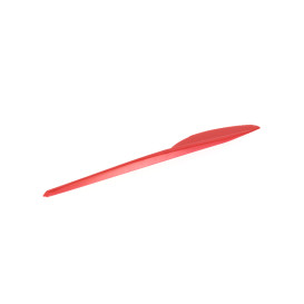 Plastic Knife PS Red 16,5 cm (15 Units) 