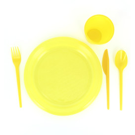 Plastic Knife PS Yellow 16,5 cm (900 Units)