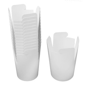 Paper Take-out Container White 529ml (500 Units)