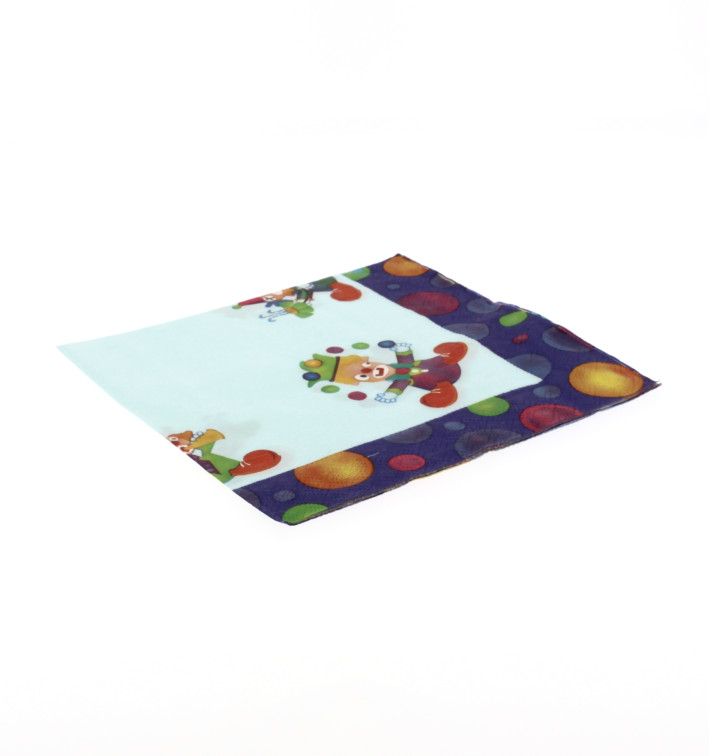 Paper Napkin Clown Design 33x33cm Paper Napkin Clown Design 33x33cm