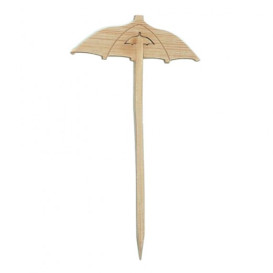 Bamboo Food Pick Umbrella Design 9cm (100 Units)  