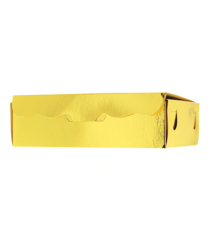 Paper Bakery Box Gold 14x8x3,5cm 250g Paper Bakery Box Gold 14x8x3,5cm 250g