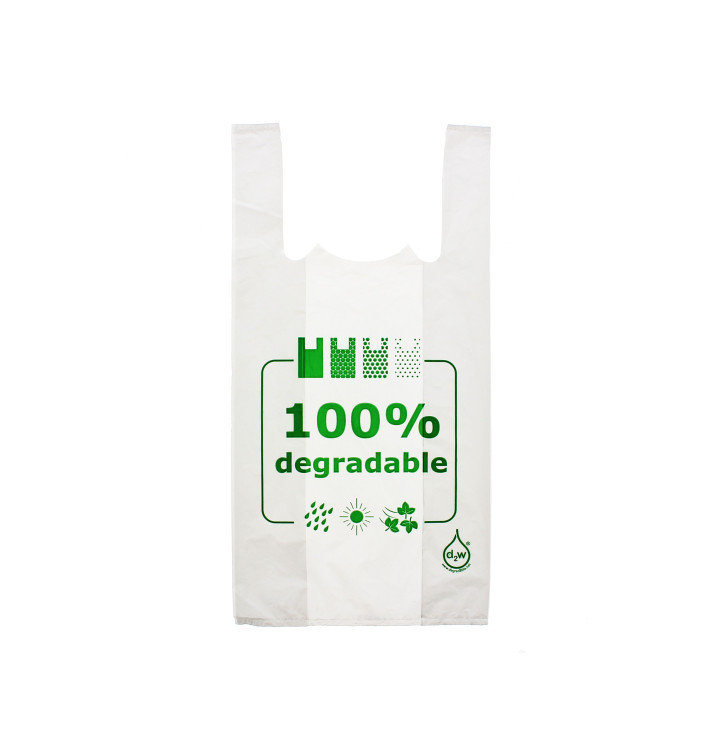 Plastic T-Shirt Bag 100% Degradable 35x50cm Plastic T-Shirt Bag 100% Degradable 35x50cm