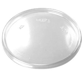 Plastic Flat Lid Clear Ø11cm 