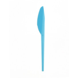 Plastic Knife PS Blue 16,5 cm 