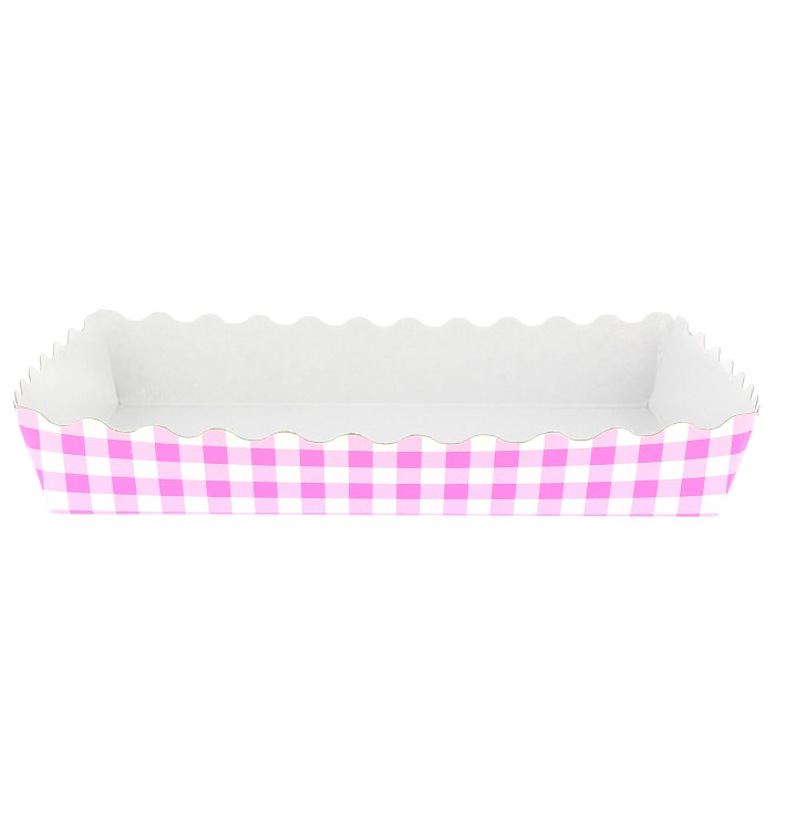 Paper Tray Waffle Closed Pink 18,2x12,2x3cm Paper Tray Waffle Closed Pink 18,2x12,2x3cm