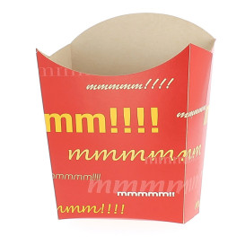 Paper French Fries Scoop Container Small size 8,2x2,2x9cm 