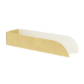 Paper Hot Dog Tray Kraft 17x5x3,5cm (100 Units)