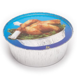 Paper Lid for Foil Pan Round Shape 1900ml 