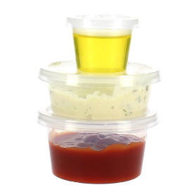 Plastic Souffle Cup with Lid PP 120ml (1000 Units)