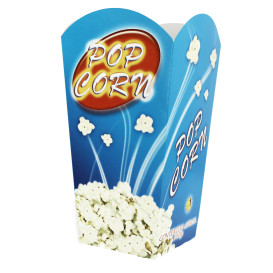 Paper Popcorn Box Large Size 150gr 8,7x13x20,3cm (250 Units)