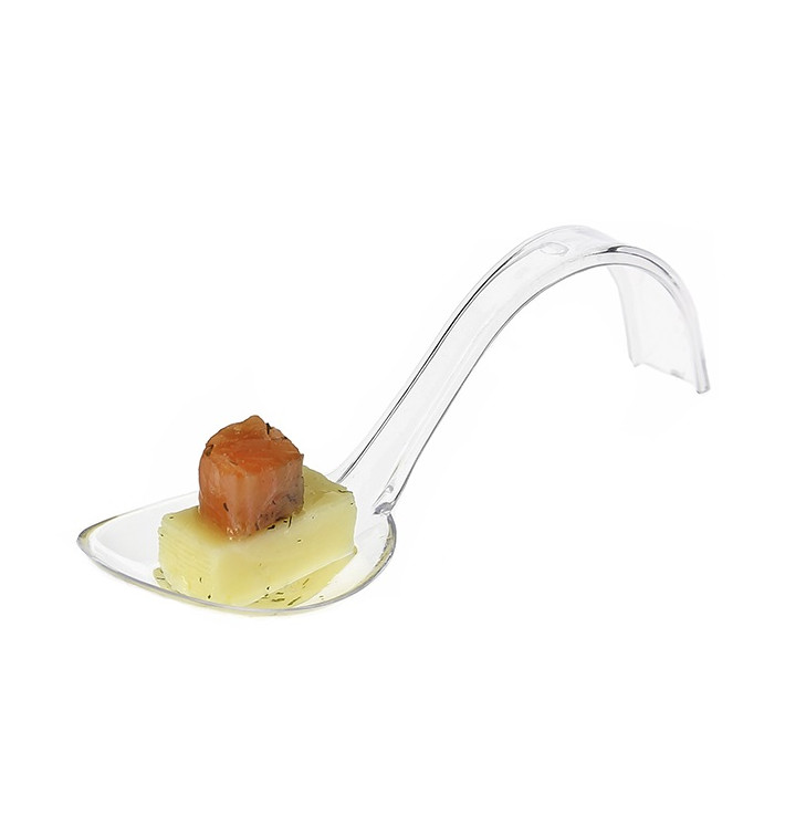 Tasting Spoon PS Curved Clear 13cm Tasting Spoon PS Curved Clear 13cm
