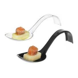 Tasting Spoon PS Curved Clear 13cm (50 Units) 