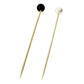 Bamboo Food Pick Pearl Design 9cm (10000 Units)
