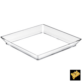 Tasting Tray PS Medium size Clear 13x13 cm (192 Units)