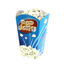 Paper Popcorn Box Large Size 150gr 8,7x13x20,3cm (25 Units)