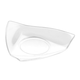 Tasting Plastic Plate PS "Vela" Clear 8,5x8,5 cm (50 Units) 