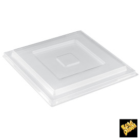 Plastic Lid for Tasting Bowl PS "Pagoda" Big Clear PET 1750ml (72 Units)