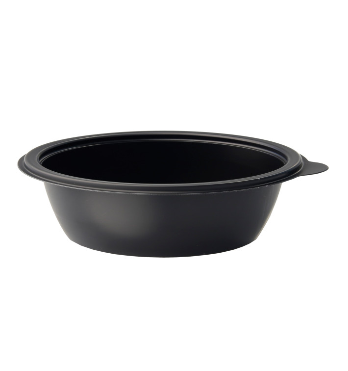 Plastic Deli Container PP Black 250ml Ø13cm 