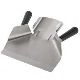 French Fries Scoop Steel 2 Handle Stainless Silver 20x22,5x5 cm (1 Unit) 