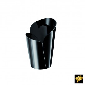 Plastic Tasting Cup PS "Blossom" Black 90ml (300 Units)
