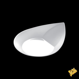 Tasting Plastic Plate PS "Smart" White 8,6x7,1 cm (50 Units) 