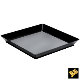 Tasting Tray PS Medium size Black 13x13 cm (192 Units)