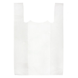 Plastic T-Shirt Bag White 50x70cm 