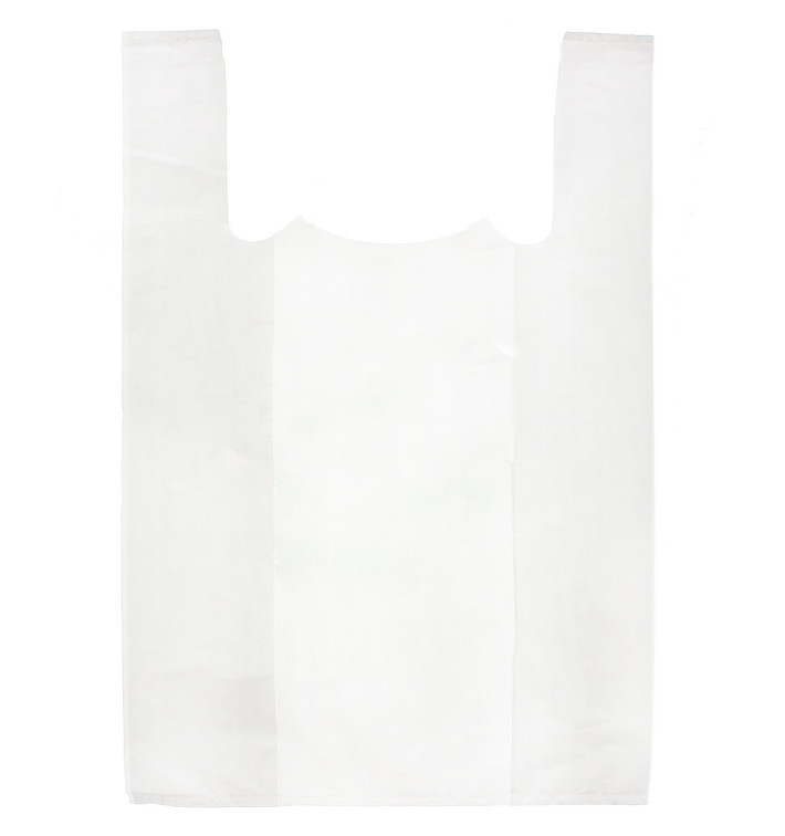 Plastic T-Shirt Bag White 50x70cm 