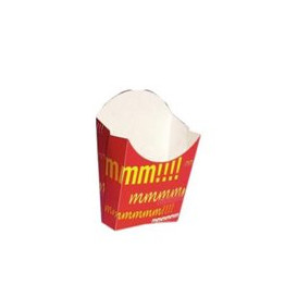 Paper French Fries Scoop Container Medium size 8,2x3,5x12,5cm (25 Units)