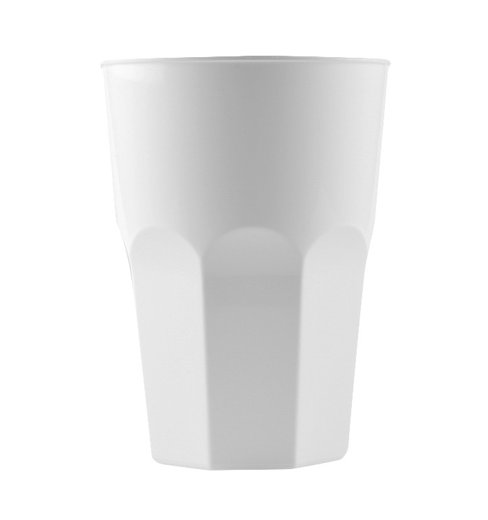 Plastic Cup for Cocktail PP White Ø8,4cm 350ml (420 Units) Plastic Cup for Cocktail PP White Ø8,4cm 350ml (420 Units)