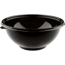 Plastic Bowl PET "Shallow" Black 750ml Ø23cm (100 Units)