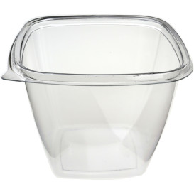 Plastic Bowl PET Square Shape 750ml 125x125x90mm (500 Units)