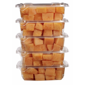 Plastic Deli Container PET Tamper-Evident 750ml 18x14x5cm (65 Units)  
