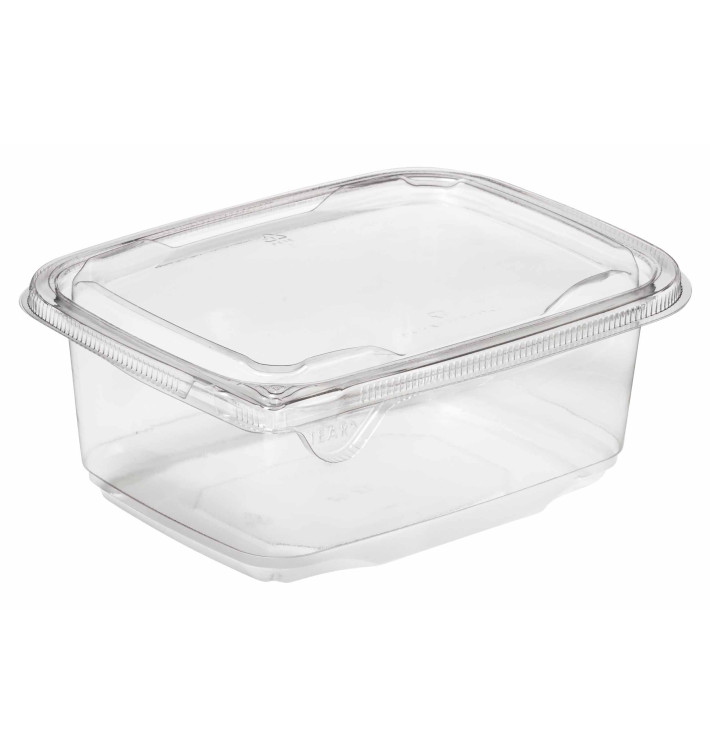 Plastic Deli Container PET Tamper-Evident 1000ml 18x14x7cm (65 Units) Plastic Deli Container PET Tamper-Evident 1000ml 18x14x7cm (65 Units)
