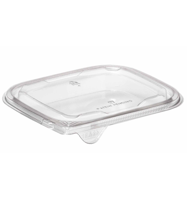 Plastic Lid for Deli Container PET Flat 14x12cm (63 Units) Plastic Lid for Deli Container PET Flat 14x12cm (63 Units)