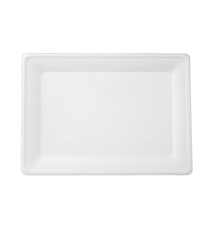 Sugarcane Tray White 20x28 cm (320 Units) Sugarcane Tray White 20x28 cm (320 Units)