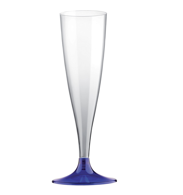 Plastic Stemmed Flute Sparkling Wine Blue 140ml 2P (400 Units) Plastic Stemmed Flute Sparkling Wine Blue 140ml 2P (400 Units)