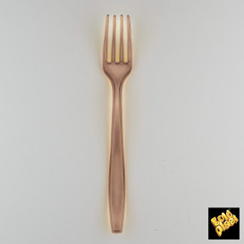 Plastic Fork PS Premium Brown 19cm (1000 Units)