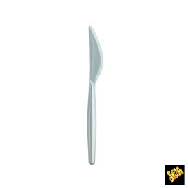 Plastic Knife PS "Easy" White Pearl 18,5 cm (500 Units)