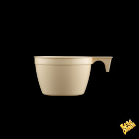 Plastic Cup Beige 90ml (900 Units)