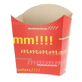 Paper French Fries Scoop Container Medium size 8,2x3,5x12,5cm (500 Units)