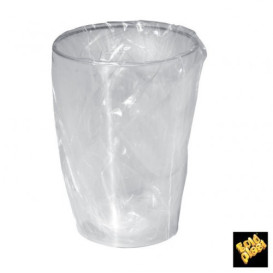 Plastic Cup PS "Moon" Wrapped Clear 230ml (500 Units)