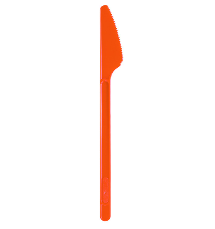 Plastic Knife PS Orange 17,5cm (20 Units) Plastic Knife PS Orange 17,5cm (20 Units)